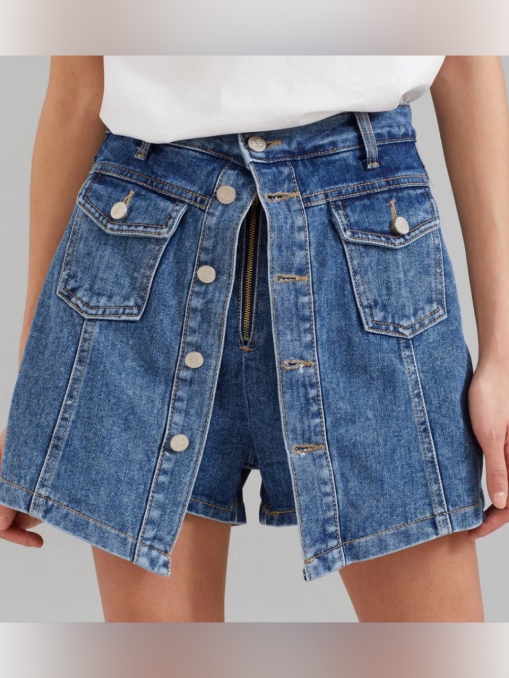 FRANKIE SHOP denim skort
